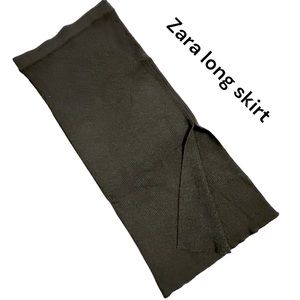 Zara Long winter dark gray skirt